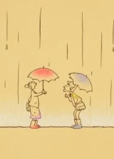 履物と傘の物語