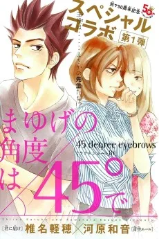 まゆげの角度は45°で