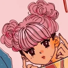 ピンク毛